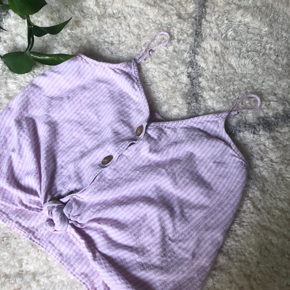 Nordstrom BP. Button-Up Striped Tank Top - Picture 4 of 5